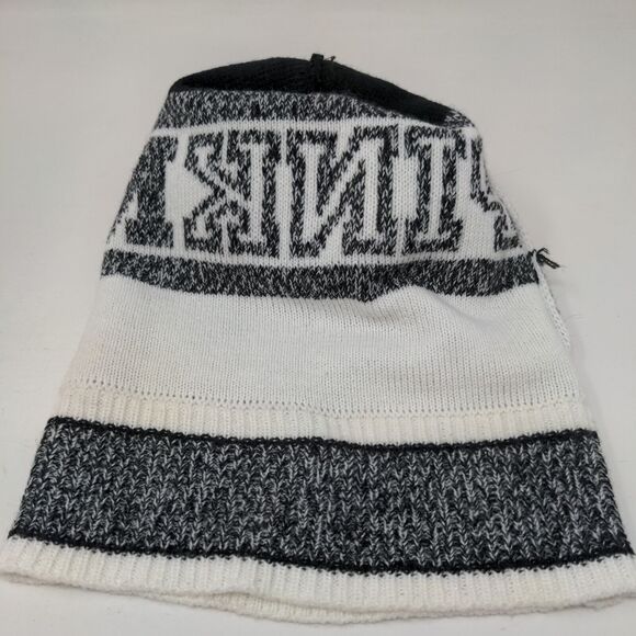 PINK Victoria's Secret Beanie Hat Multicolor One Size Knitted Pom Pom Acrylic - Picture 7 of 10